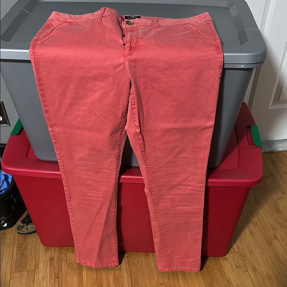 American Eagle Outfitters Pink Straight Leg Jeans